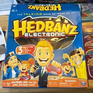 COPY - 🍀2/10.00,Hedbanz Electronic game , w instructions ,works, 77/80 cards,he…
